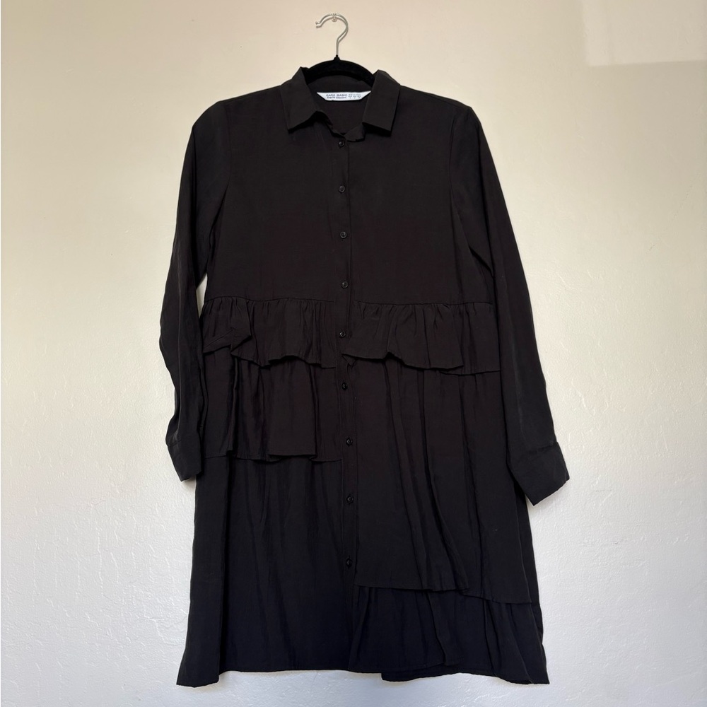 Zara long sleeve button up dress
